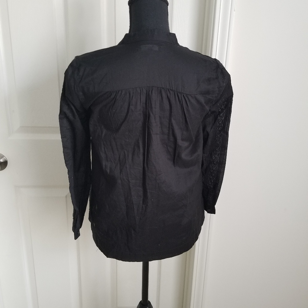 Madewell eyelet peasant popover top - Picture 2 of 8